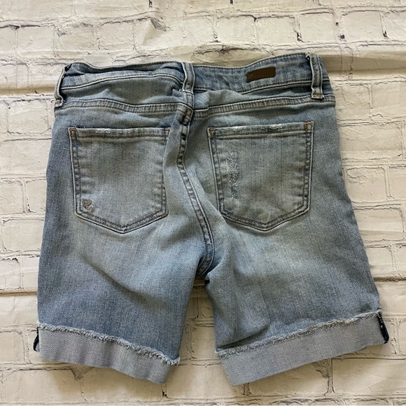 Kut from the Kloth Light Wash Boyfriend Jean Shorts - Picture 3 of 4